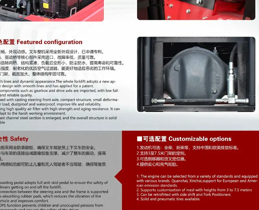 YULI CPC50-H DIESEL FORKLIFT detail